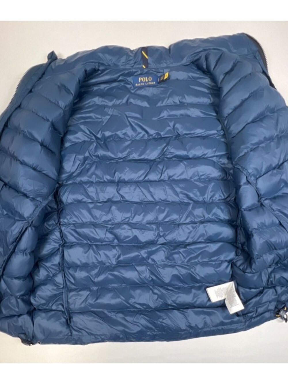 Polo Ralph Lauren Mens L Performance Blue Packable Down Puffer Vest Red Pony - Picture 3 of 11